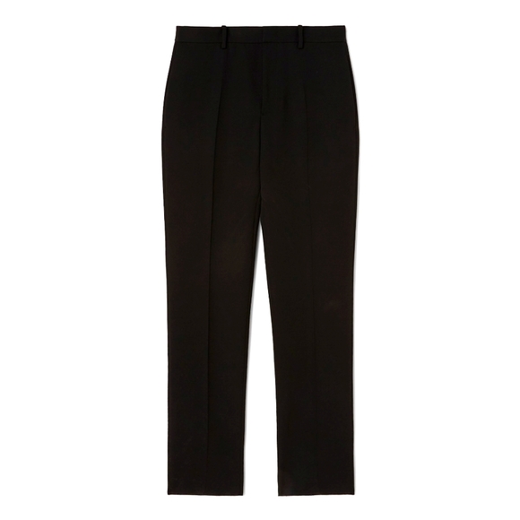 , Black Silk Cotton Trousers Size 40, Men